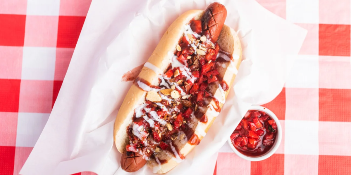 Strawberry Chutney Hot Dogs